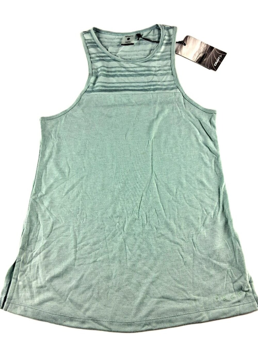 Craft Charge Singlet Tank Top Women's Size XS Plexi/Melange Green Athletic